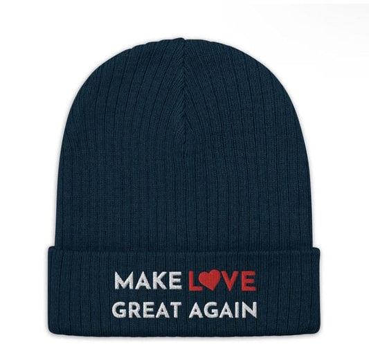 Cozy Spread Love Beanie - Love-Inspired Winter Headwear with Positive Message