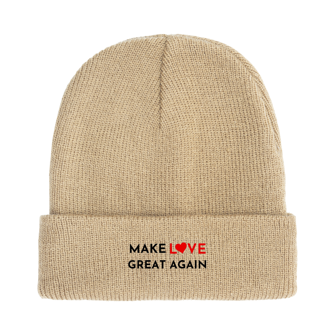 Love Beanie - Love-Inspired Winter Headwear with Positive Message