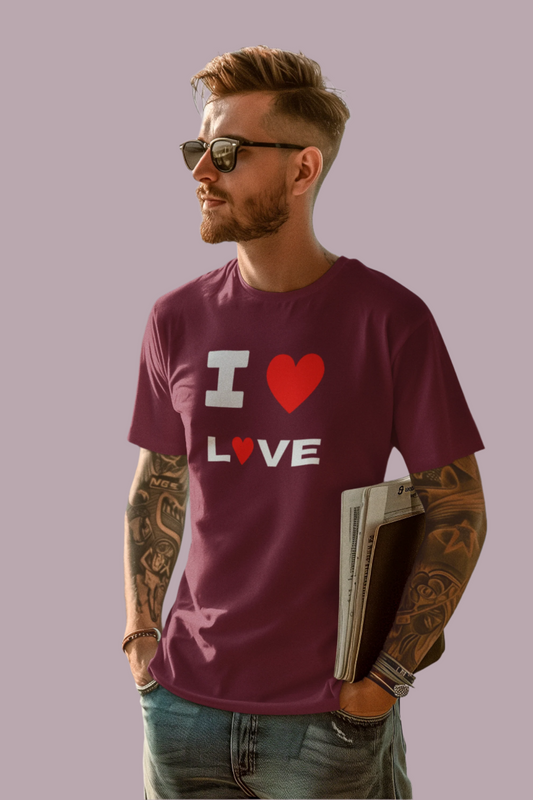 Men Love T-Shirt - Love-Inspired Apparel with Positive Message